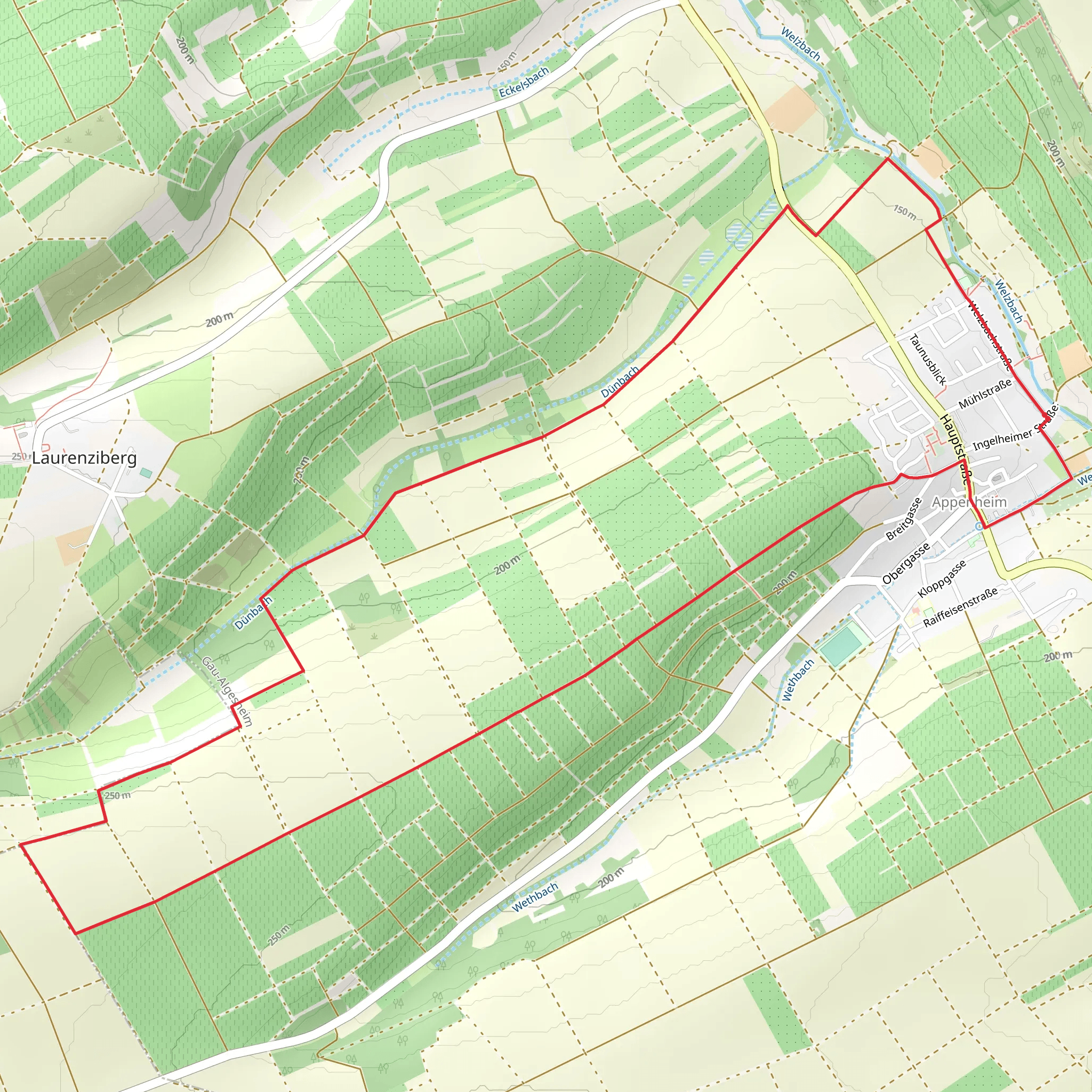 Appenheim Loop mobile static map