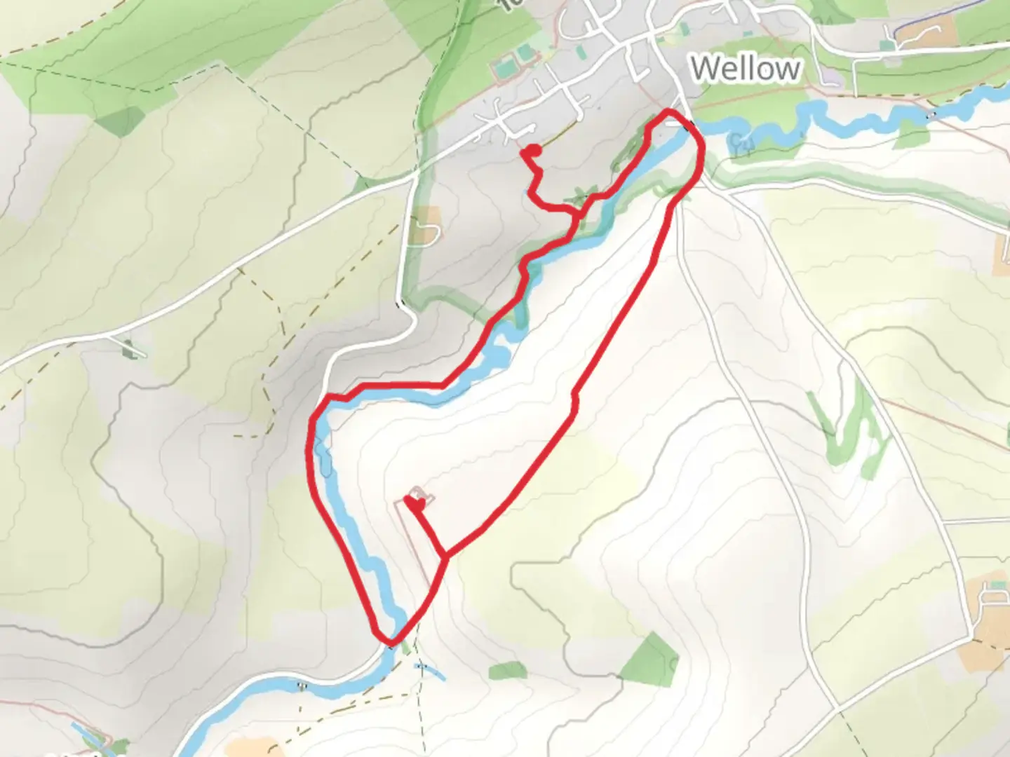 An image depicting the trail Stoney Littleton Long Barrow Loop and its surrounding area.