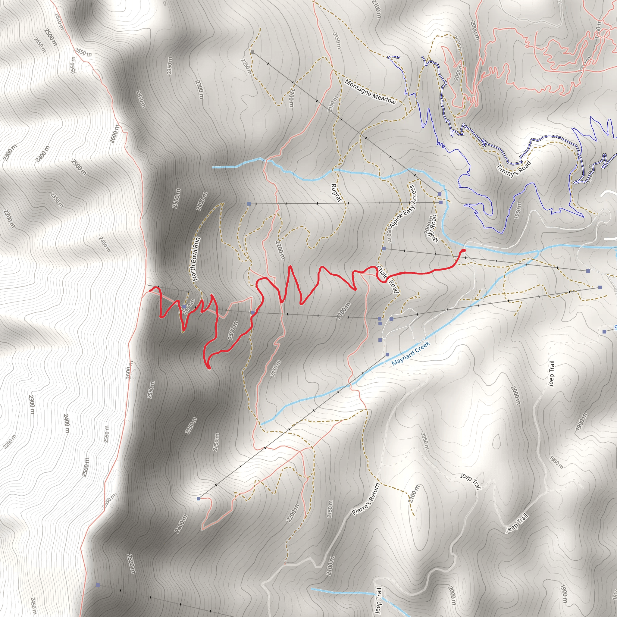 Rapter View Trail mobile static map