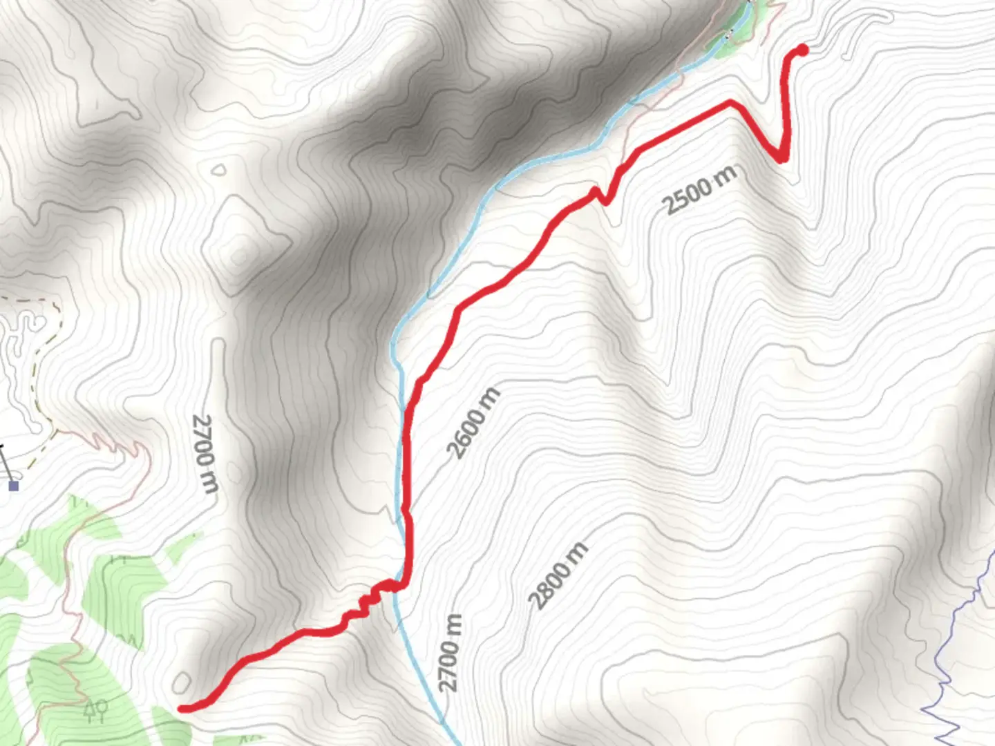 An image depicting the trail Paulie’s Plunge-Stone Creek and its surrounding area.
