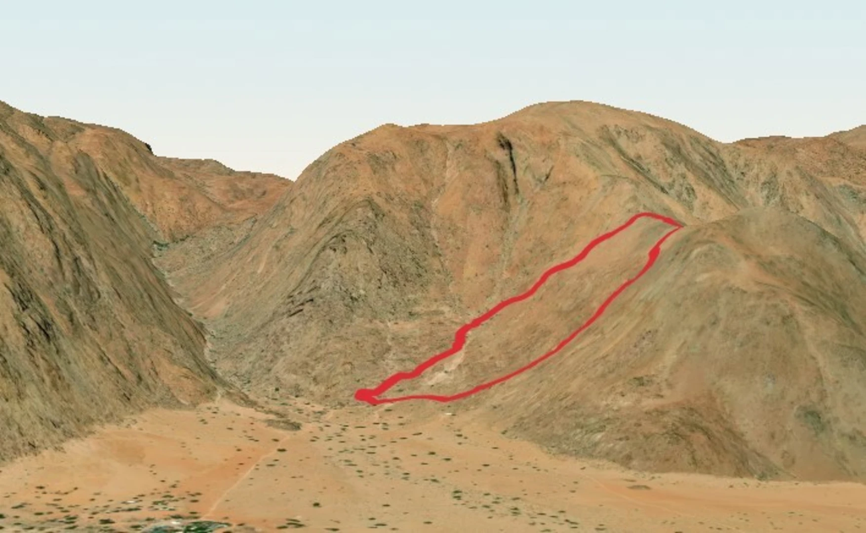 An image depicting the trail Namib View Trail and its surrounding area.