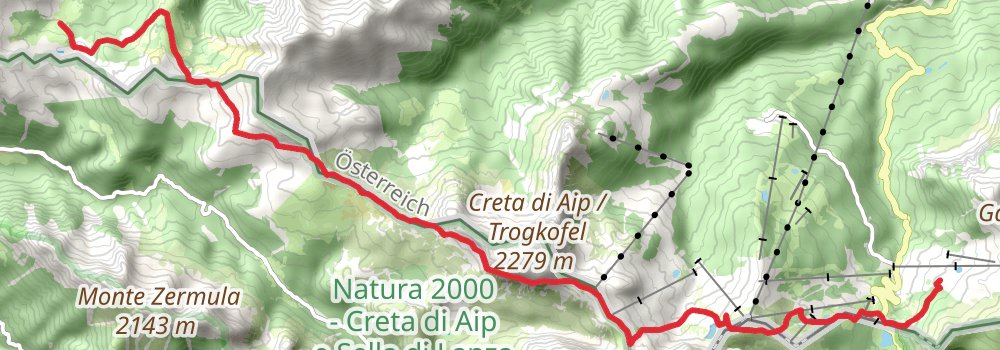 Via Alpina - Red Trail stage 21 Map
