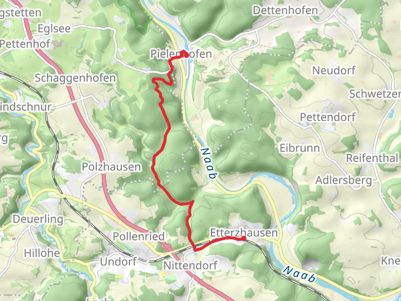 Etterzhausen to Pielenhofen via Jurasteig Hauptroute