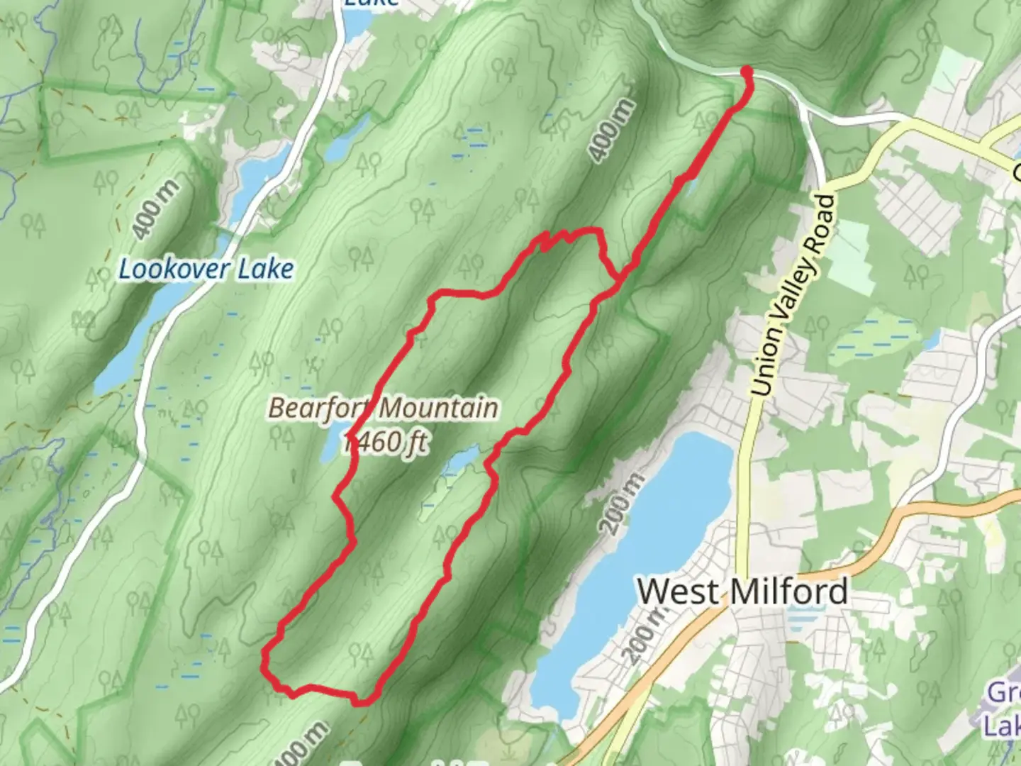 An image depicting the trail Terrace Pond North Loop and its surrounding area.