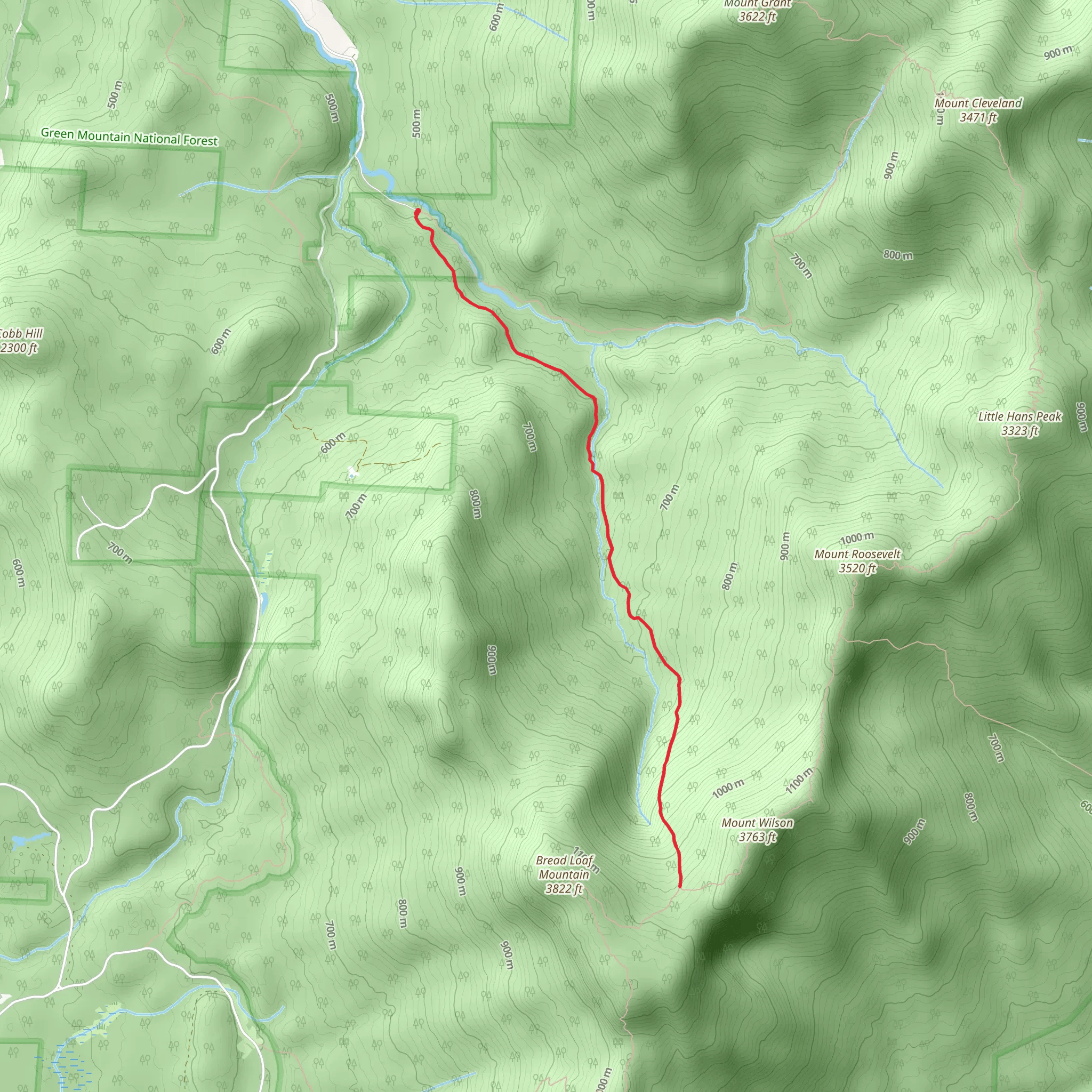 Emily Proctor Trail mobile static map