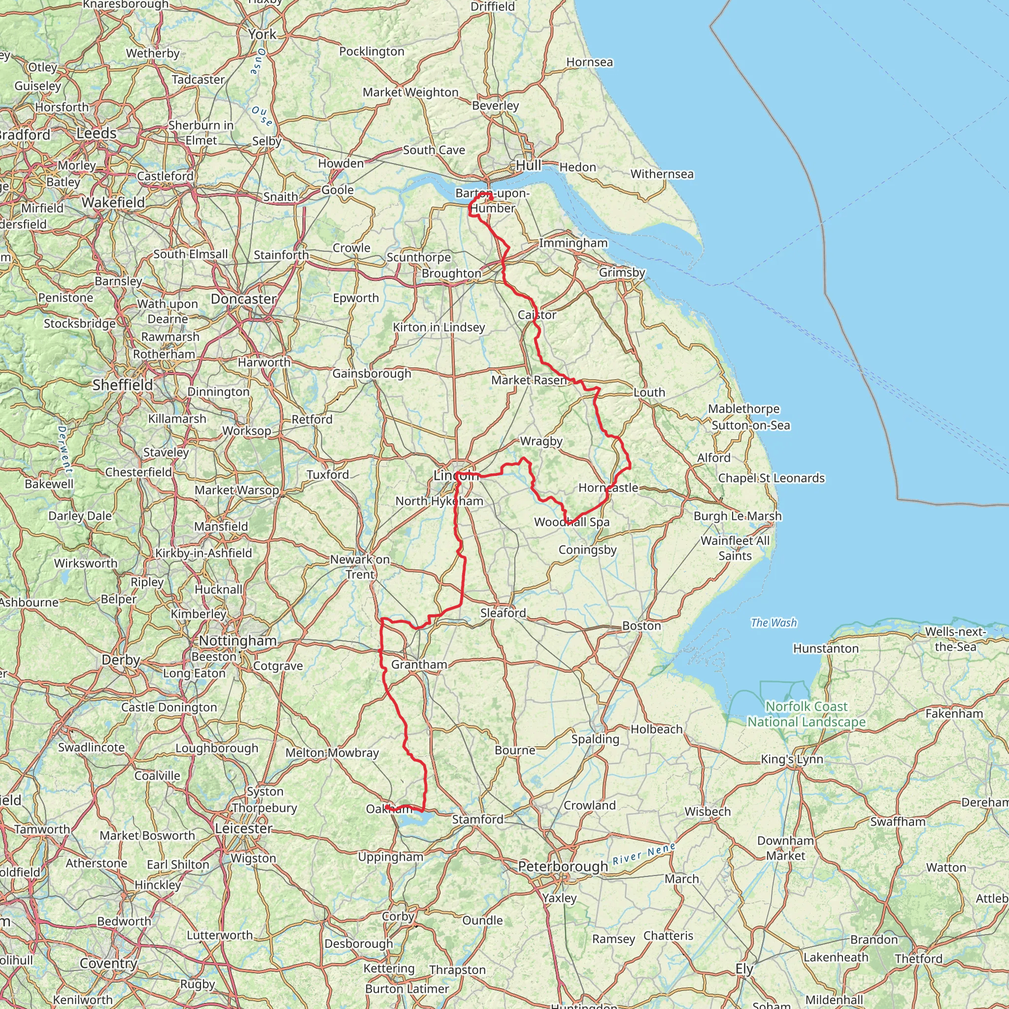 Viking Way mobile static map