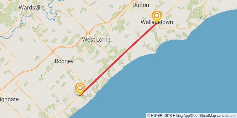 Waterfront Trail stage 48 Map