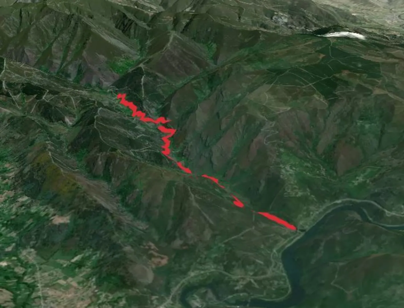 An image depicting the trail PR G 187 Camiño do ferradal and its surrounding area.