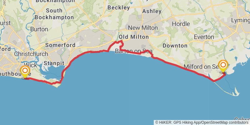 Plymouth to Dover Walk stage 21 Map