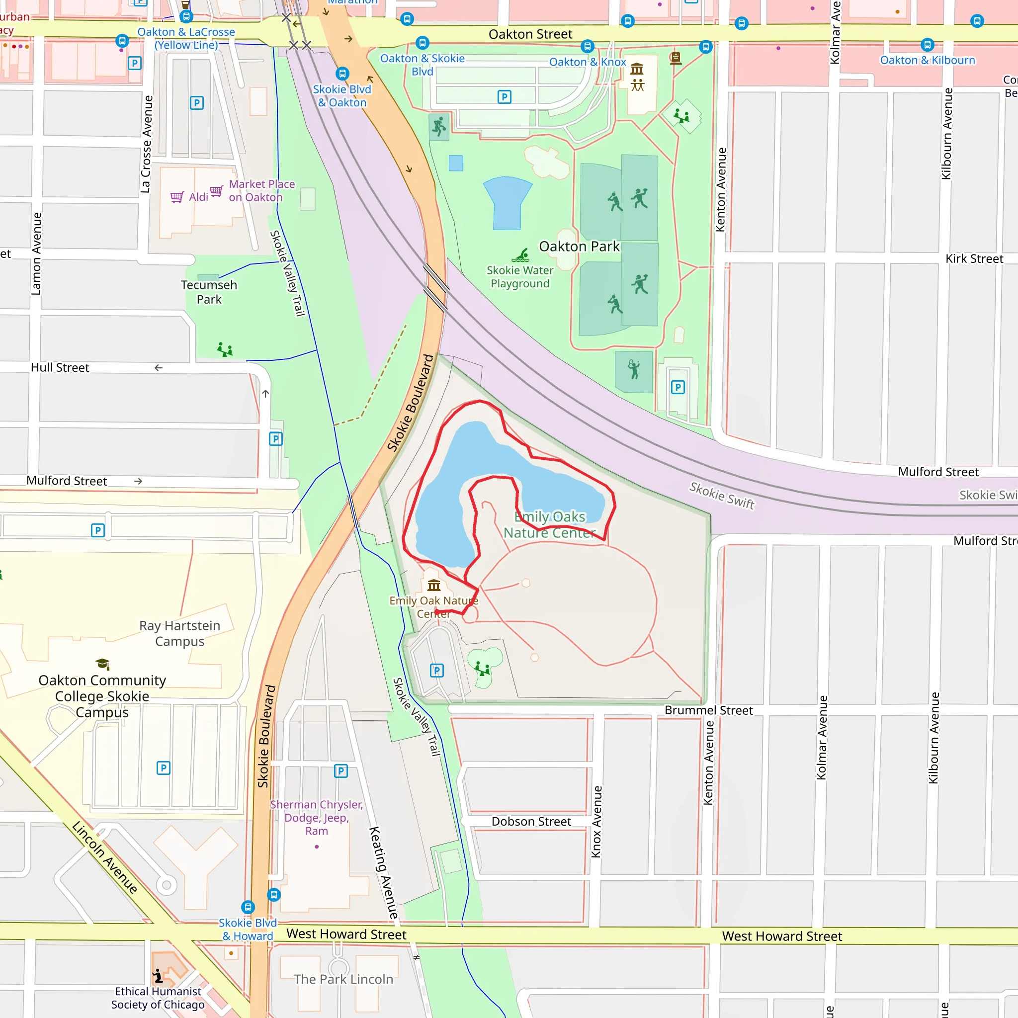 Kessem Pond Loop mobile static map