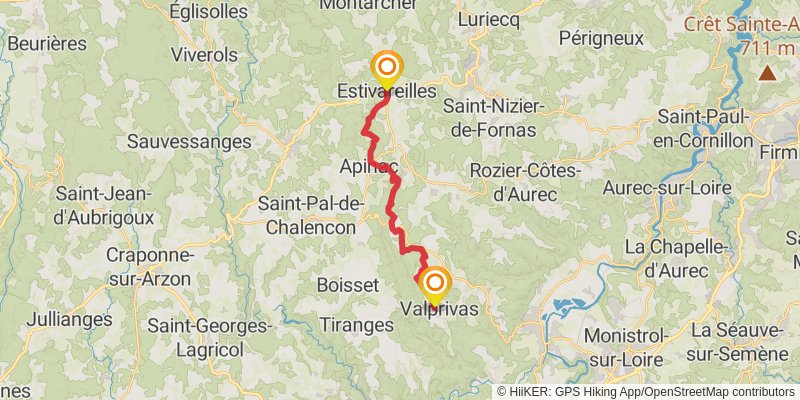 GR 3 - Vallee De La Loire stage 9 Map
