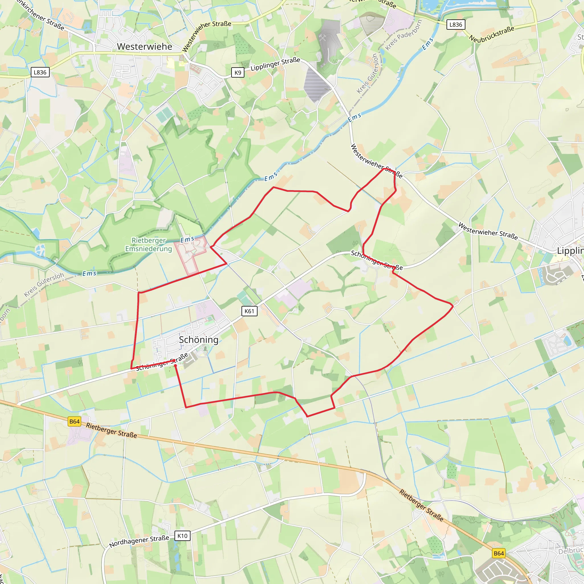 Schoning Loop mobile static map
