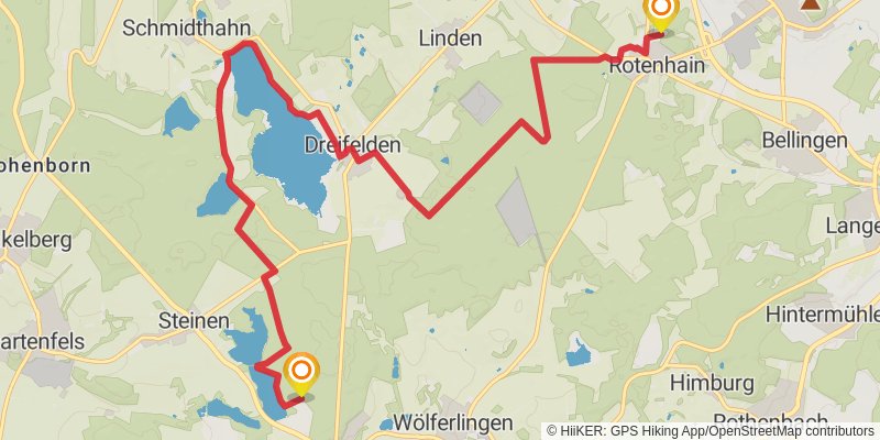 Kölner Weg stage 9 Map