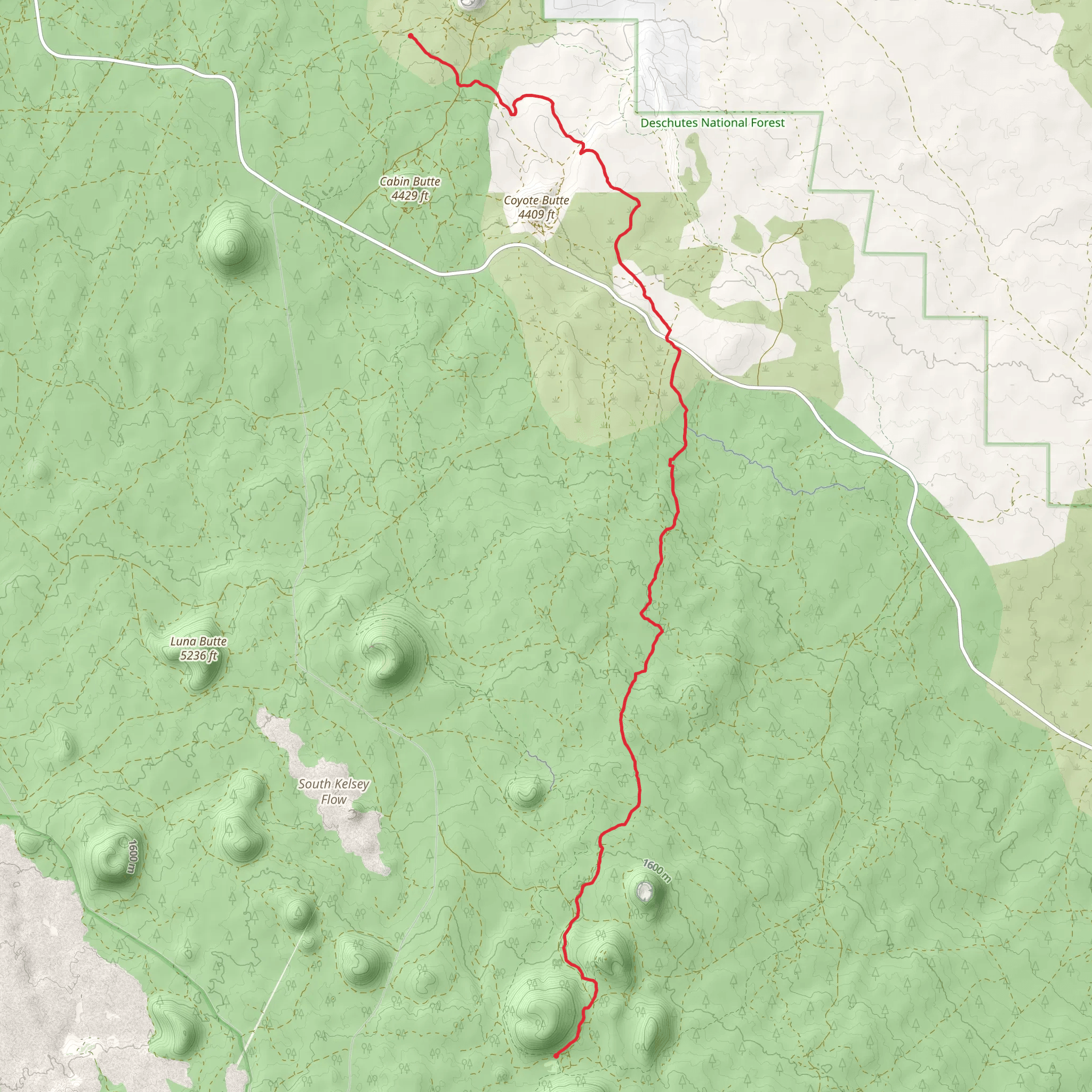 Coyote Trail mobile static map