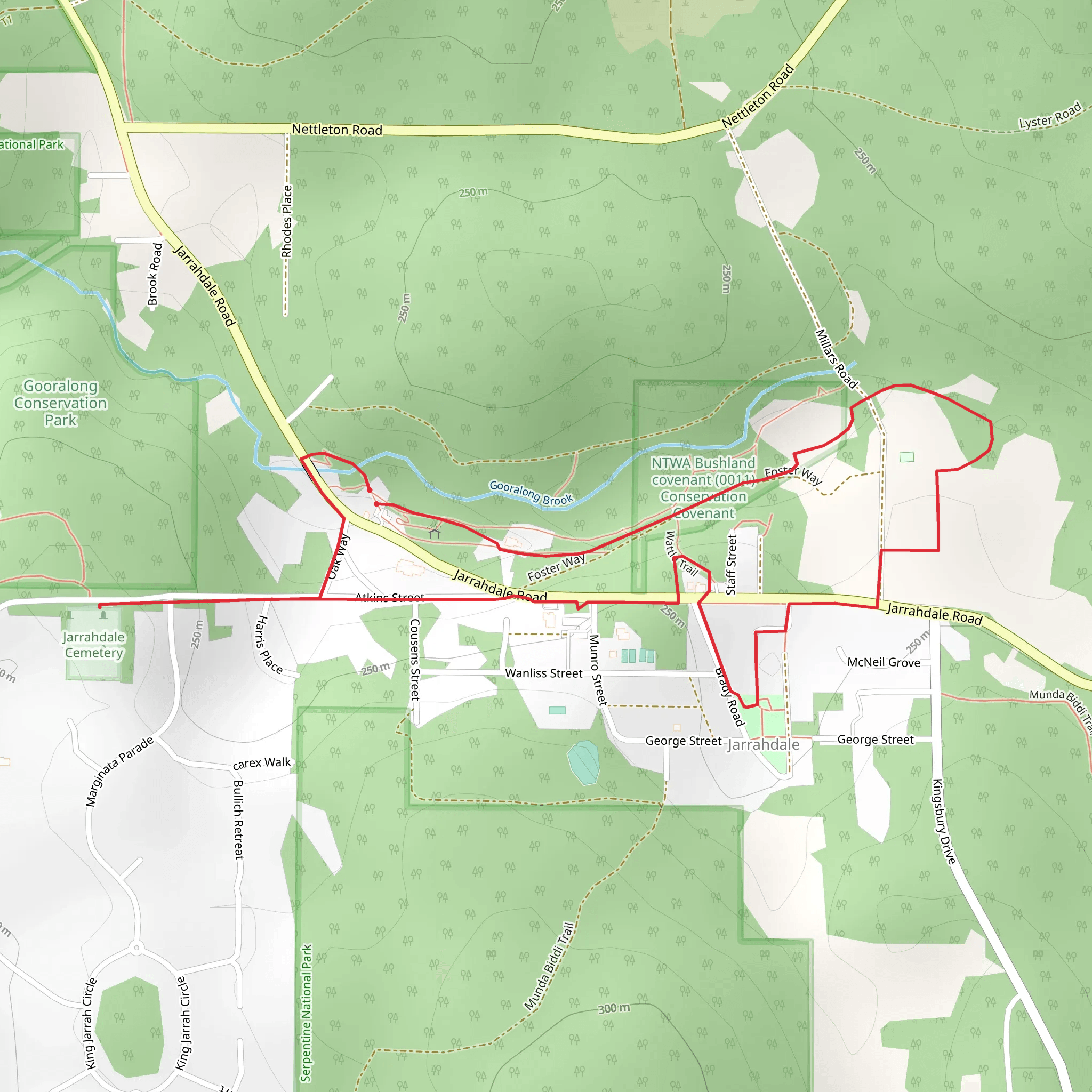 Jarrahdale Heritage Walk mobile static map