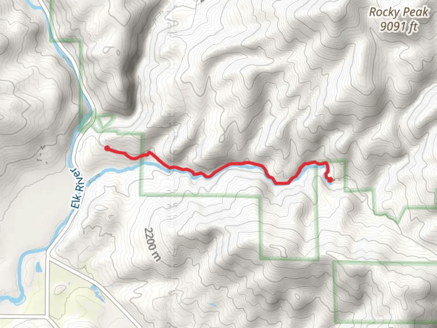 An image depicting the trail Hot Springs Trail and its surrounding area.