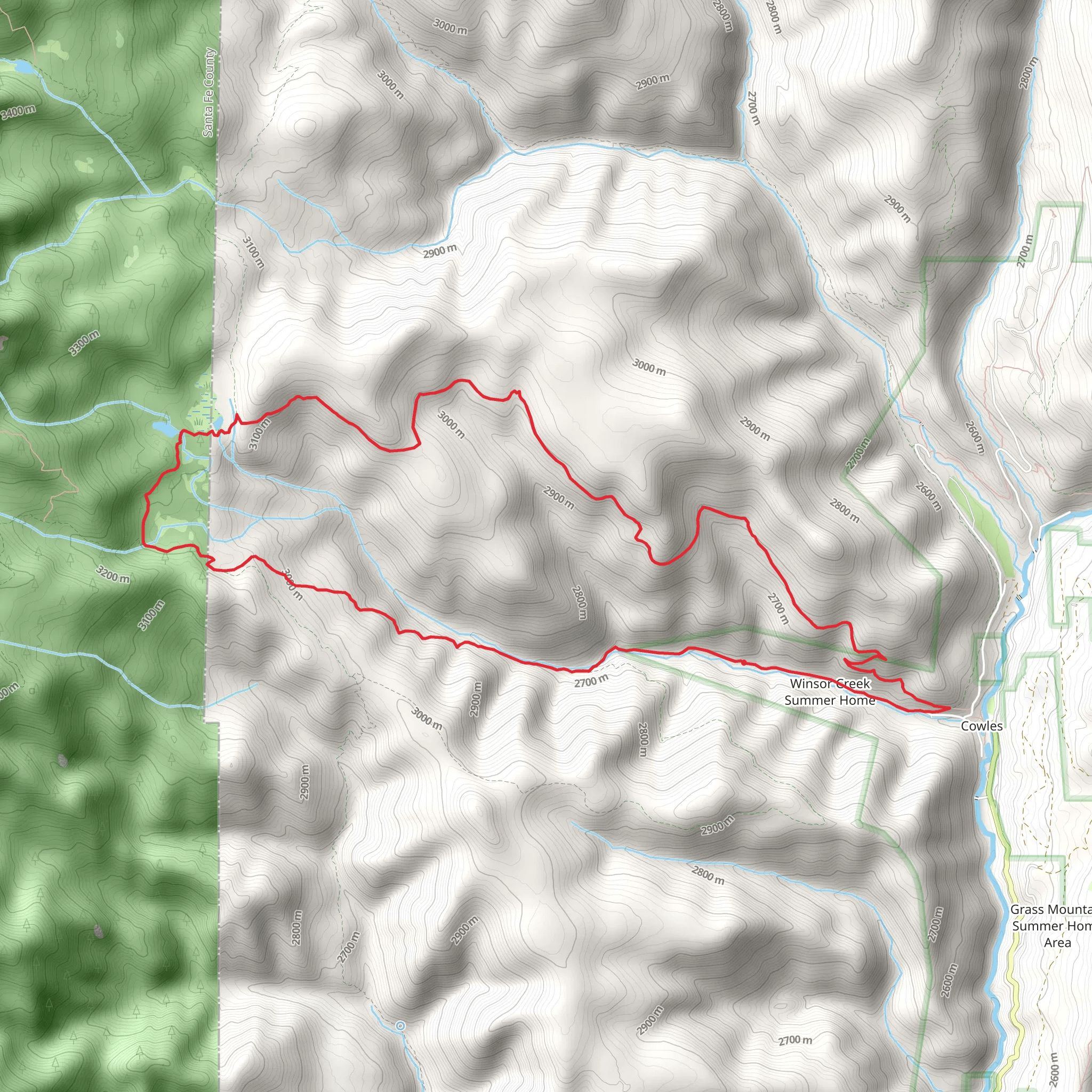 Winsor Creek Loop mobile static map