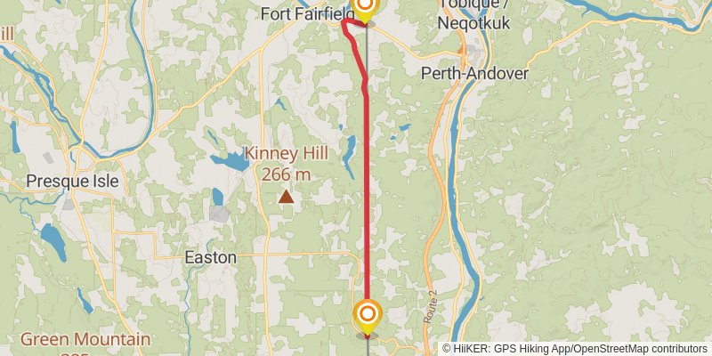 International Appalachian Trail - Maine stage 11 Map
