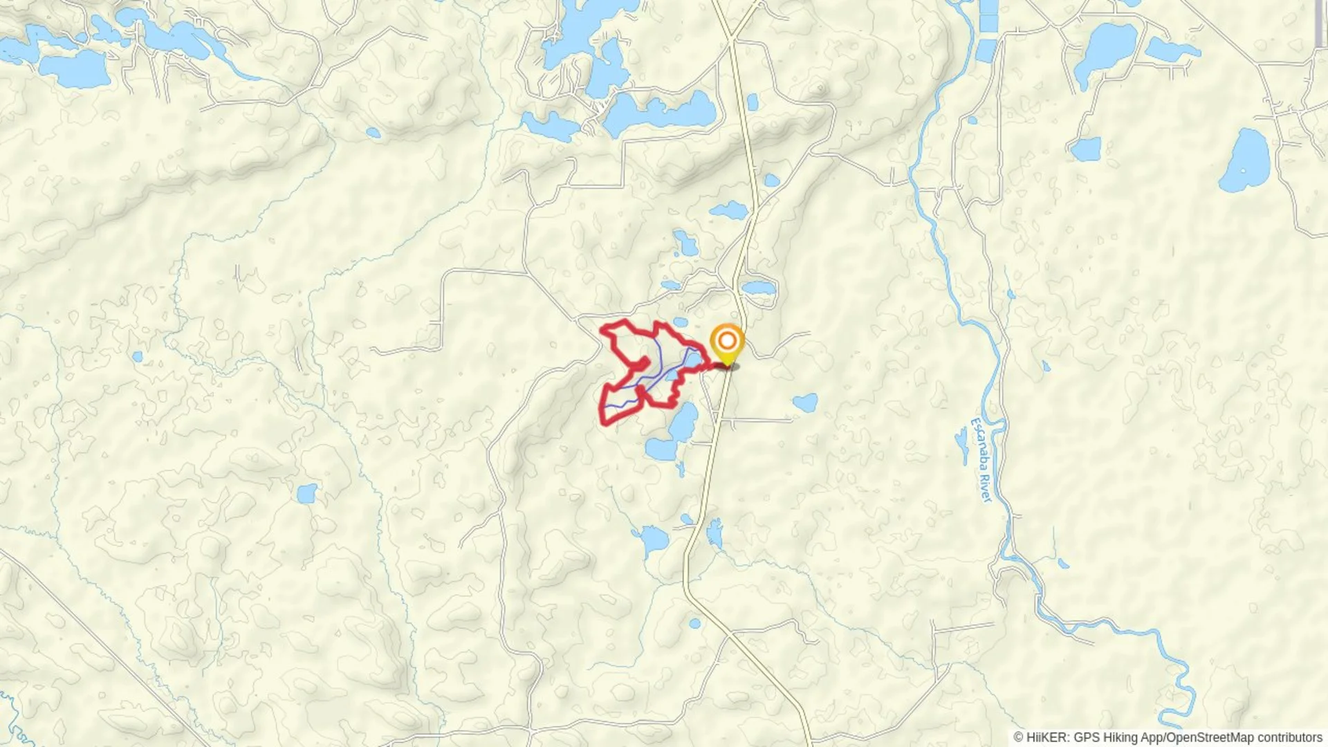 An image depicting the trail Anderson Lake Pathway Loop and its surrounding area.