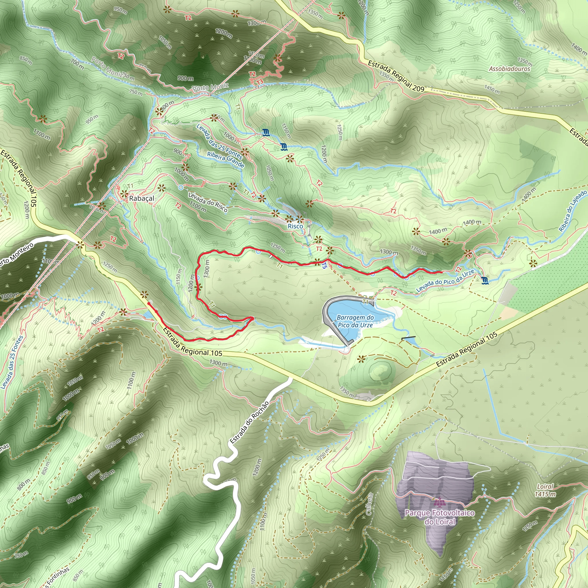 PR 6-2 Levada do Alecrim mobile static map