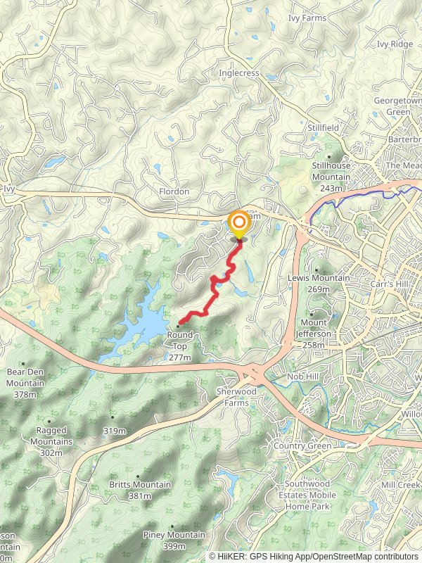 Round Top from Wellington Road