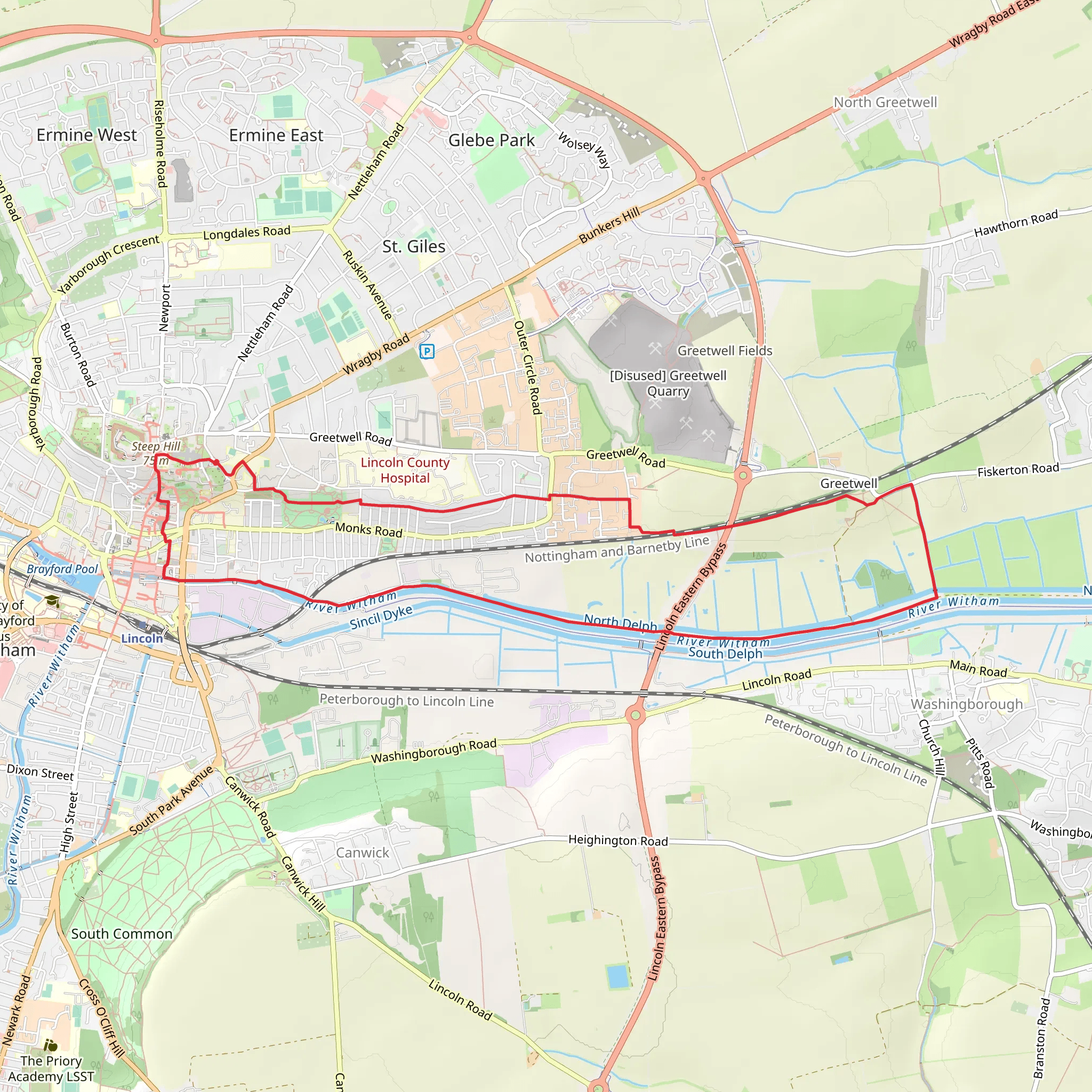 Lincoln Loop mobile static map