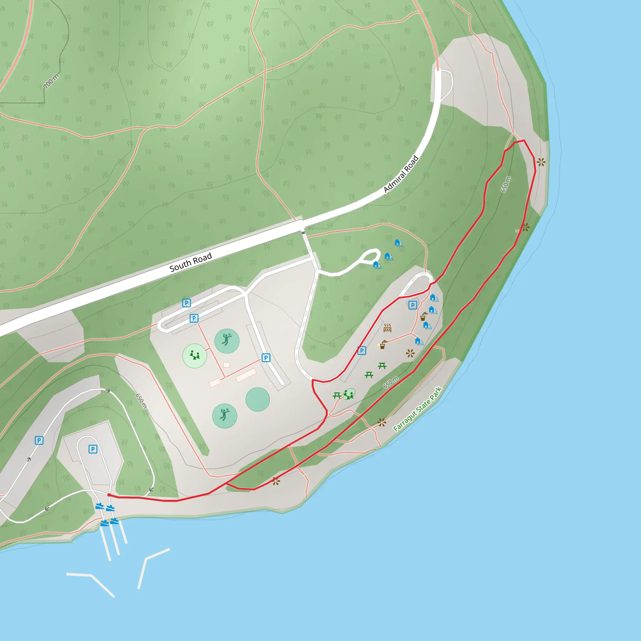 South Road Loop mobile static map