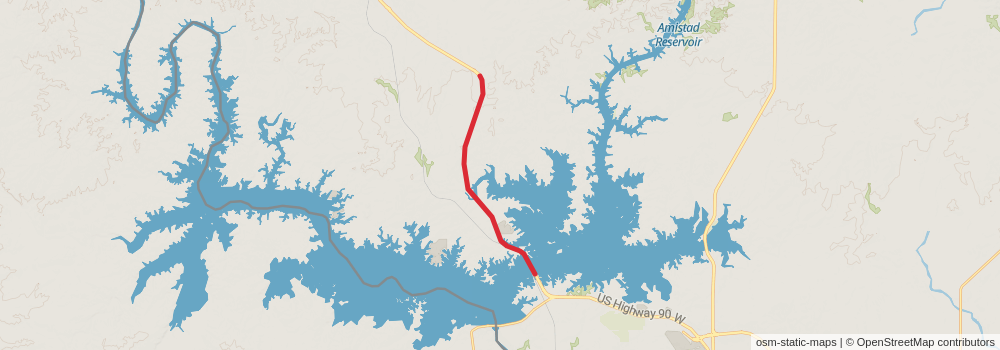 American Perimeter Trail - Texas Primary stage 48 Map