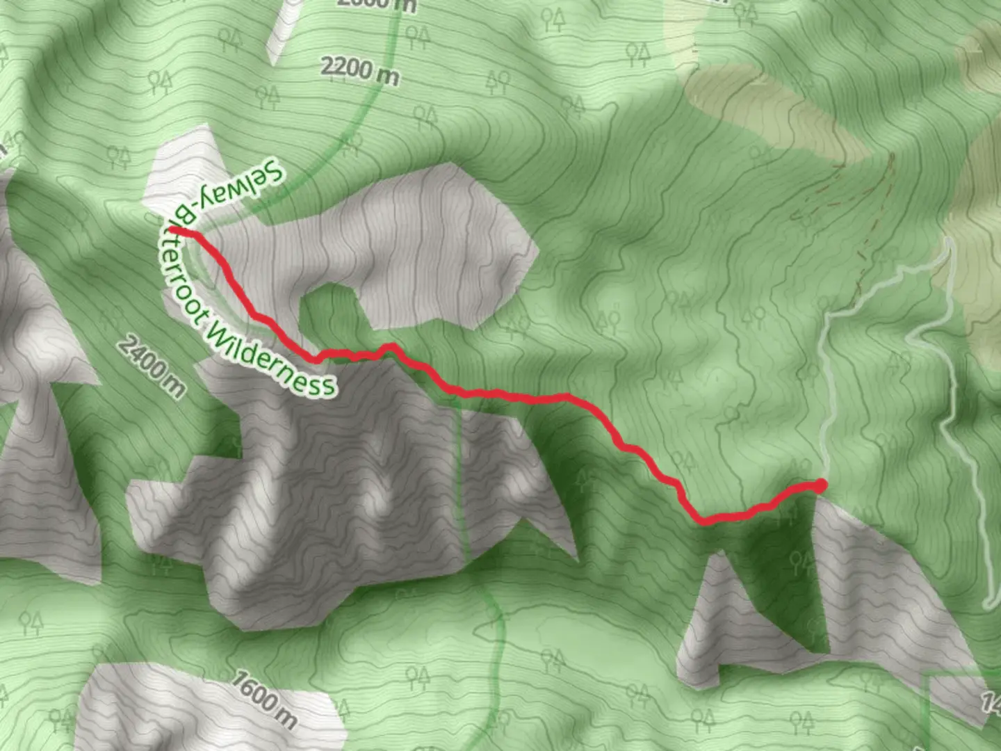 An image depicting the trail Little Saint Joseph Peak Trail and its surrounding area.