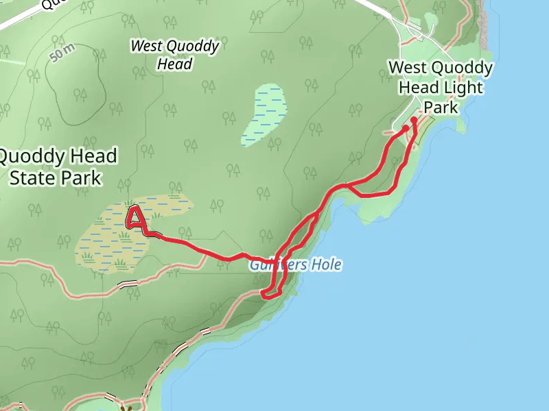 Gullivers Hole via Inland and Coastal Trail