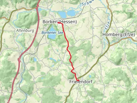 Borken to Frielendorf via Scheibenweg