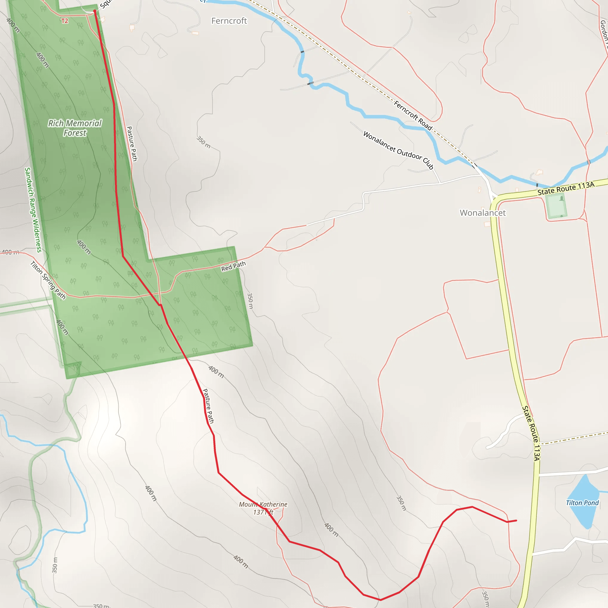 Mount Katherine from Squirrel Bridge Road mobile static map