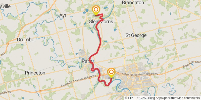 Grand Valley Trail stage 8 Map