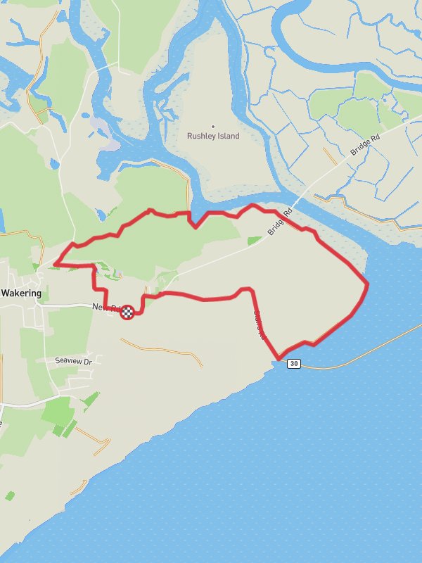 Map of Wakering Common and Wakering Stairs Loop, Essex