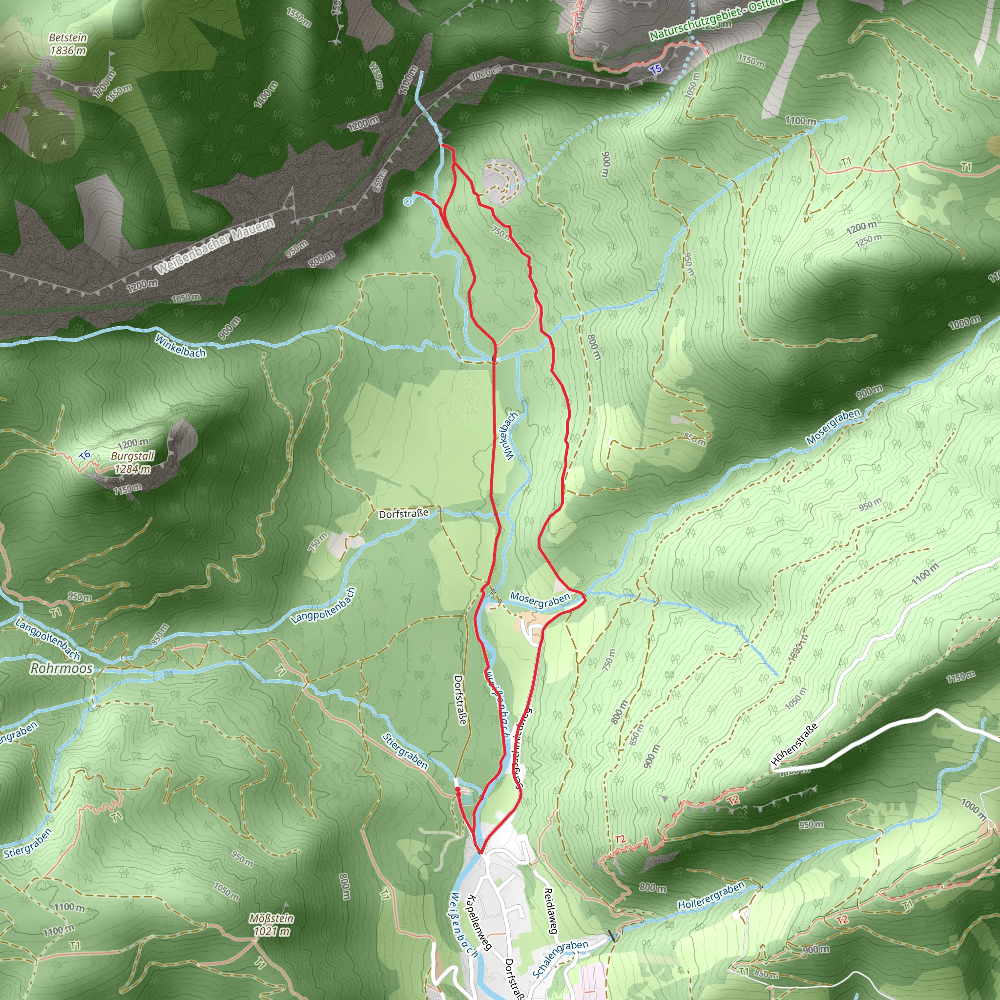 Weißenbacher Wände mobile static map