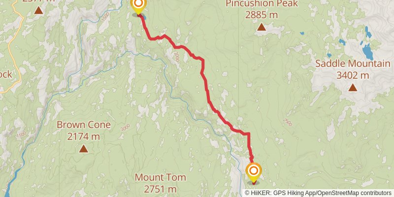 Theodore Solomons Trail stage 5 Map