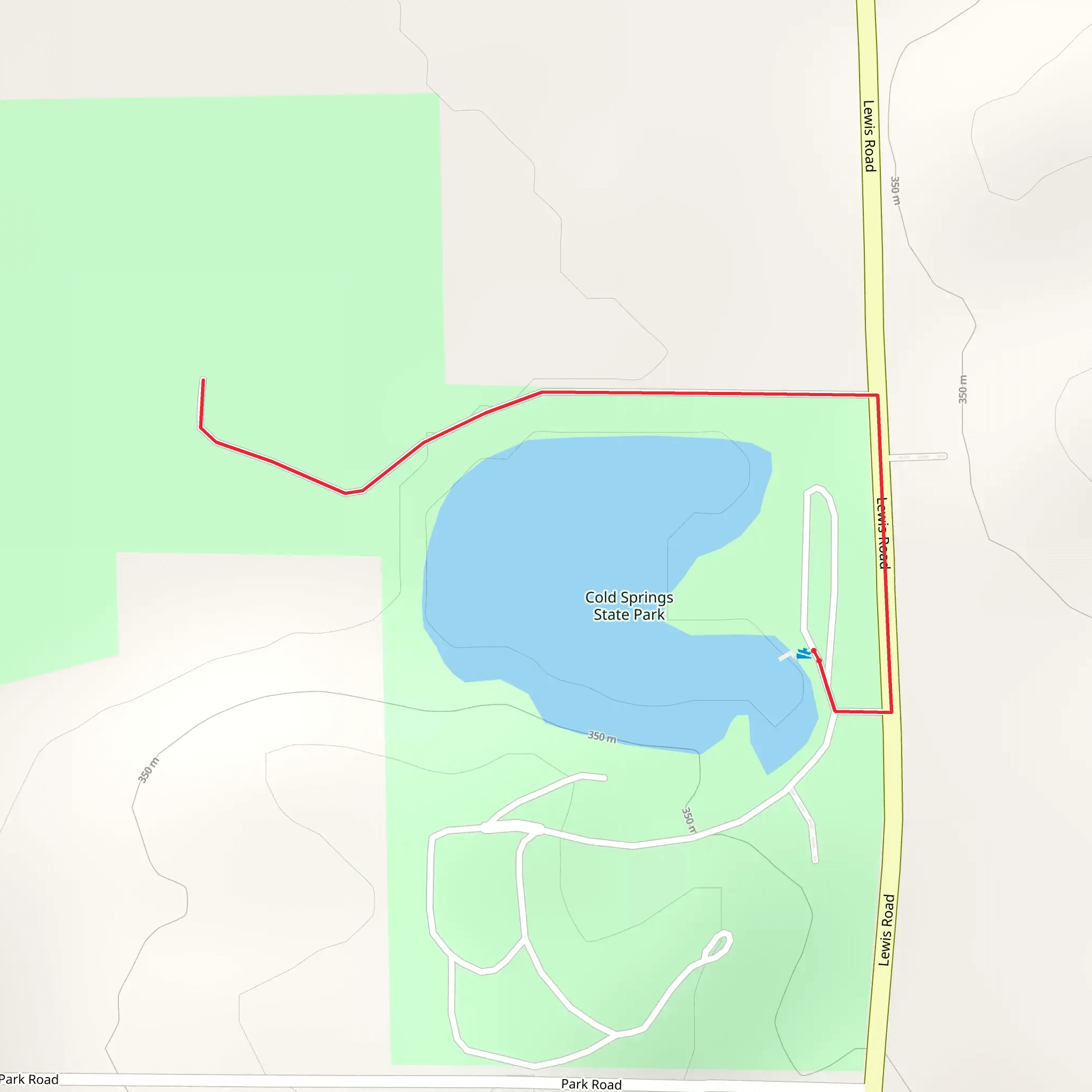 Cold Springs State Park Walk mobile static map