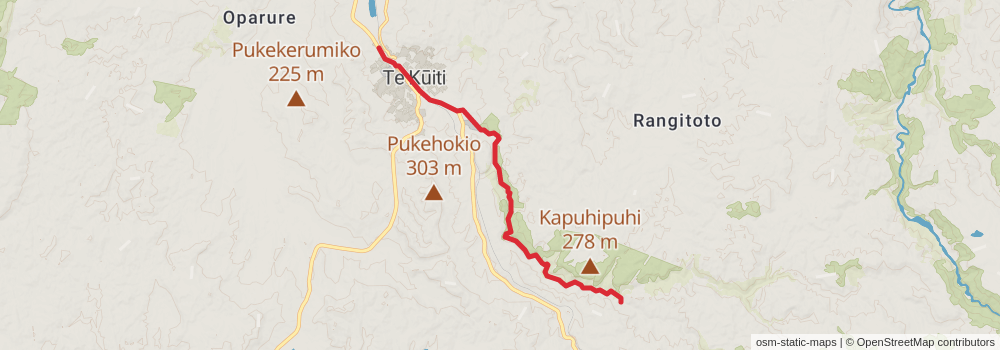 Te Araroa Trail stage 49 Map
