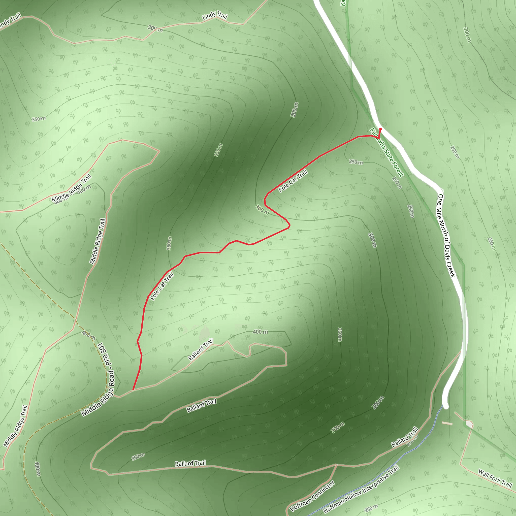 Pole Cat Trail mobile static map