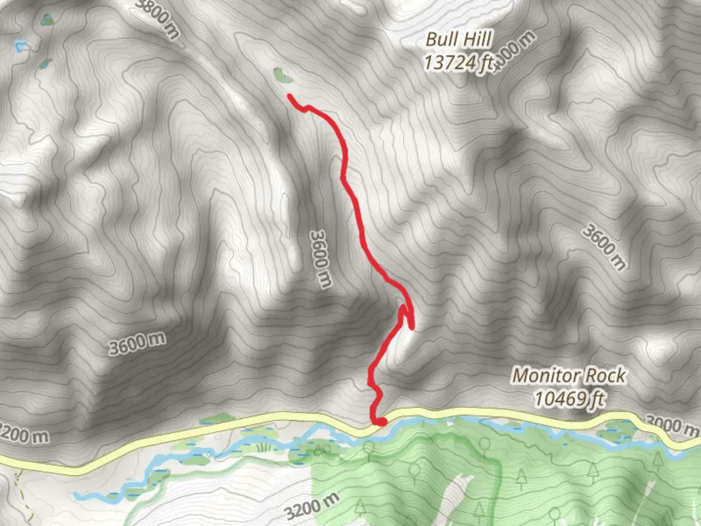 An image depicting the trail Echo Canyon Trail and its surrounding area.