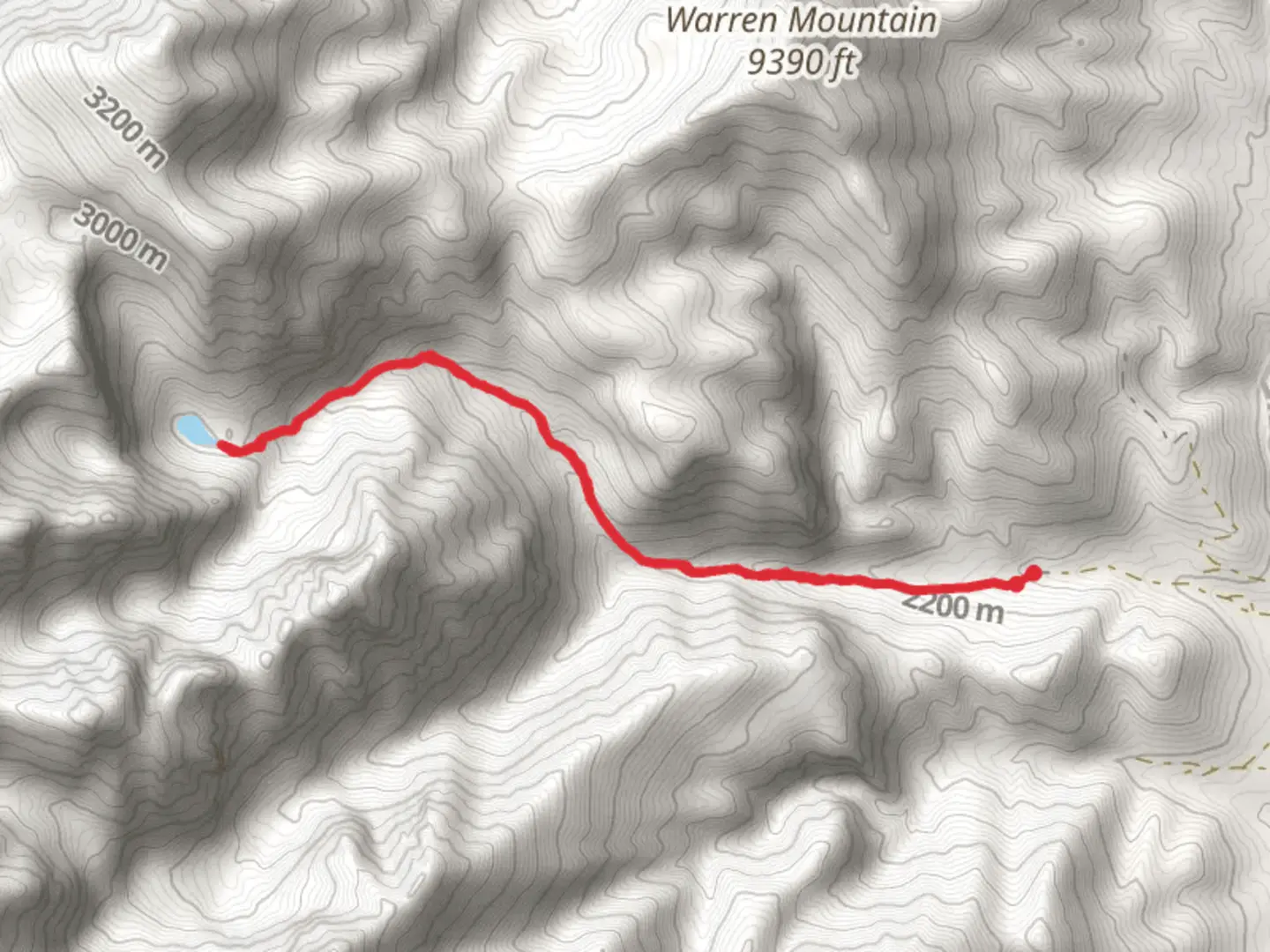An image depicting the trail Bear Creek Lake Trail and its surrounding area.