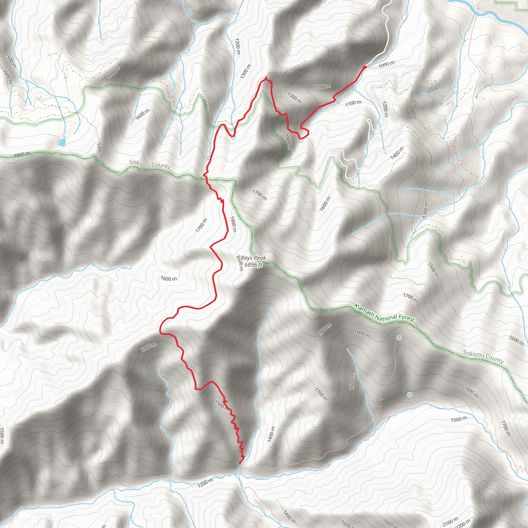 Moliter - Cold Spring via Rays Gulch Trail mobile static map