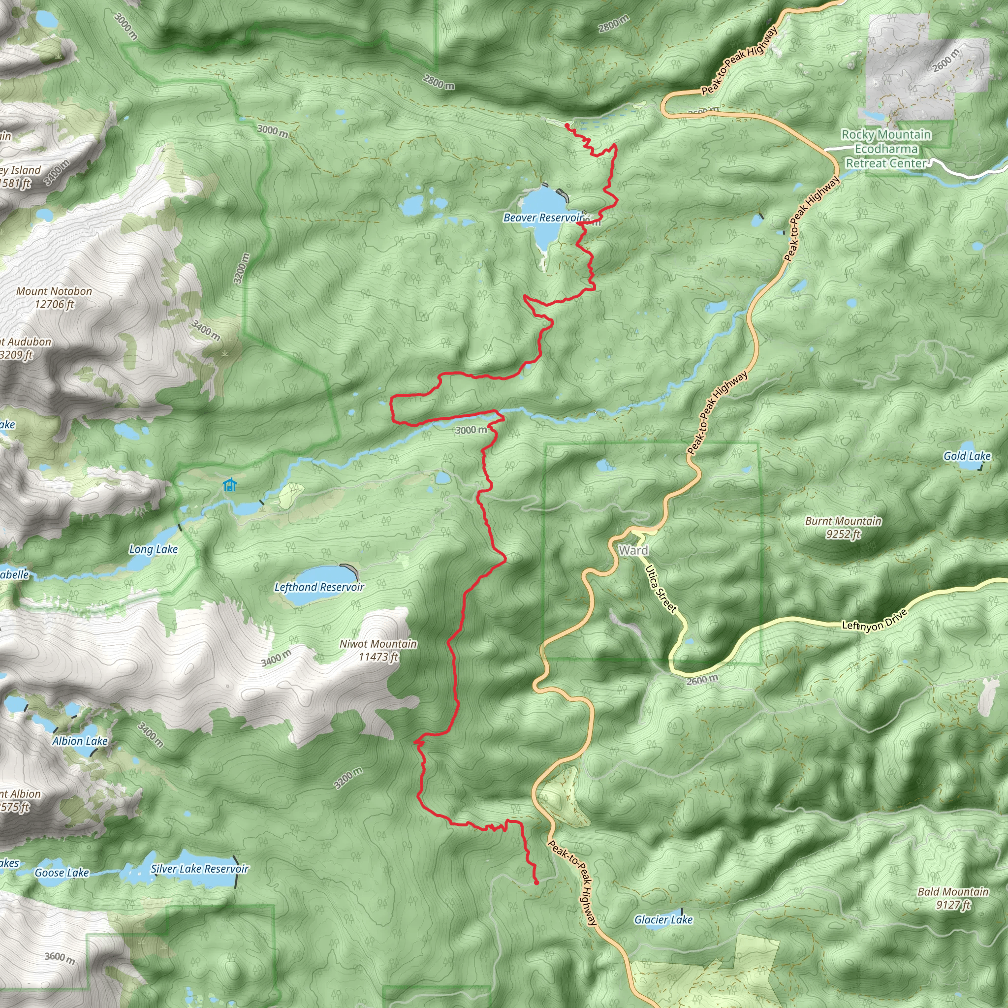Sourdough Trail mobile static map