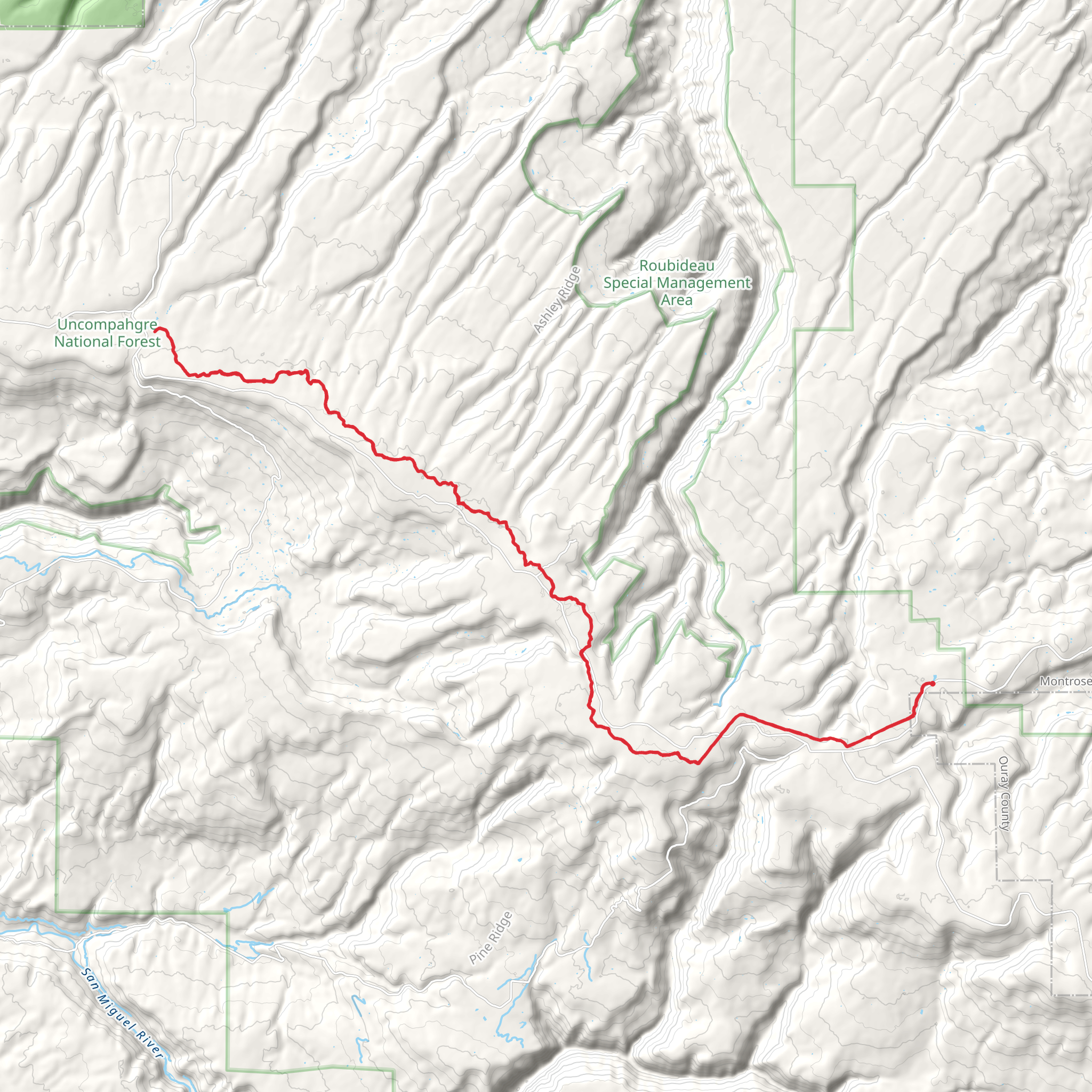 Parallel Trail mobile static map