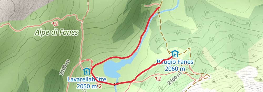 Alta Via 1 alt 6 Map