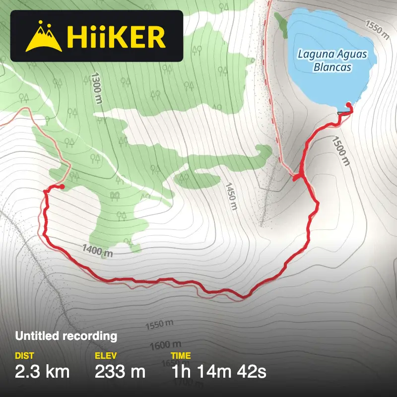 A map preview of the recording Untitled recording.