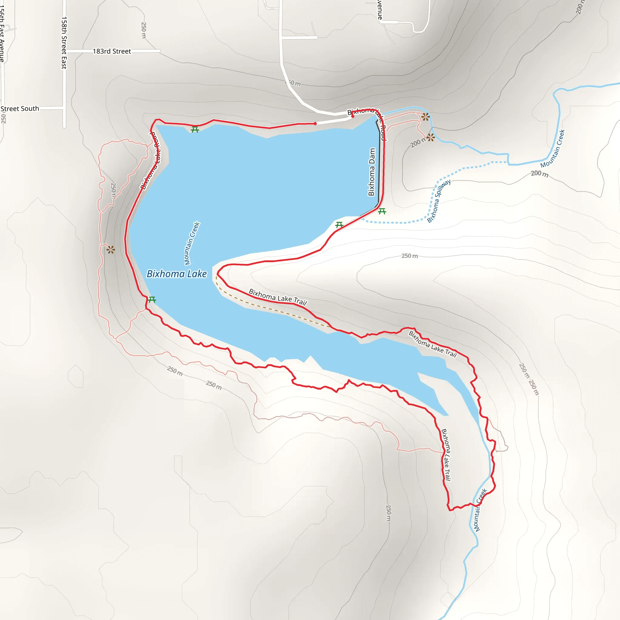 Bixoma Lake Loop mobile static map
