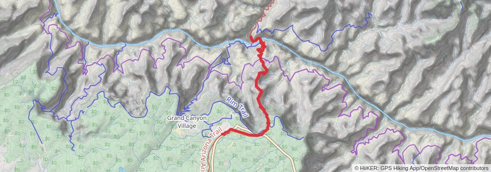 Arizona Trail stage 65 Map