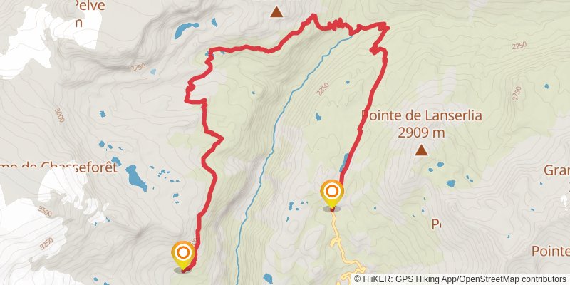 Tour de Haute Maurienne Vanoise stage 8 Map