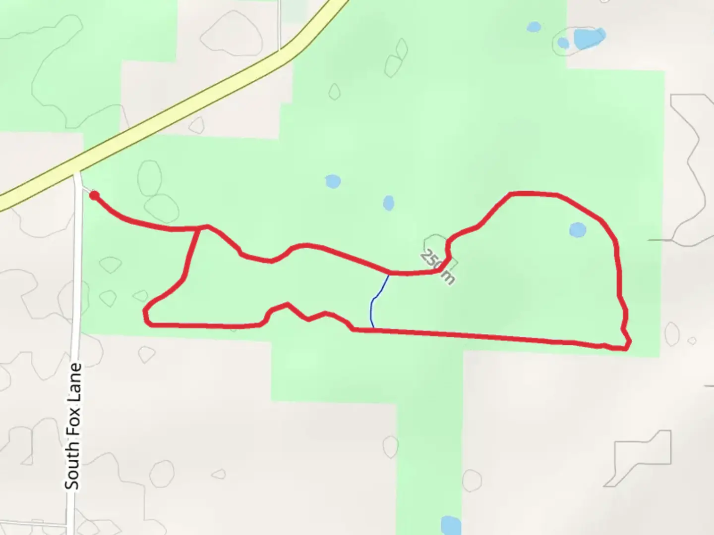 An image depicting the trail Karst Loop Trail and its surrounding area.
